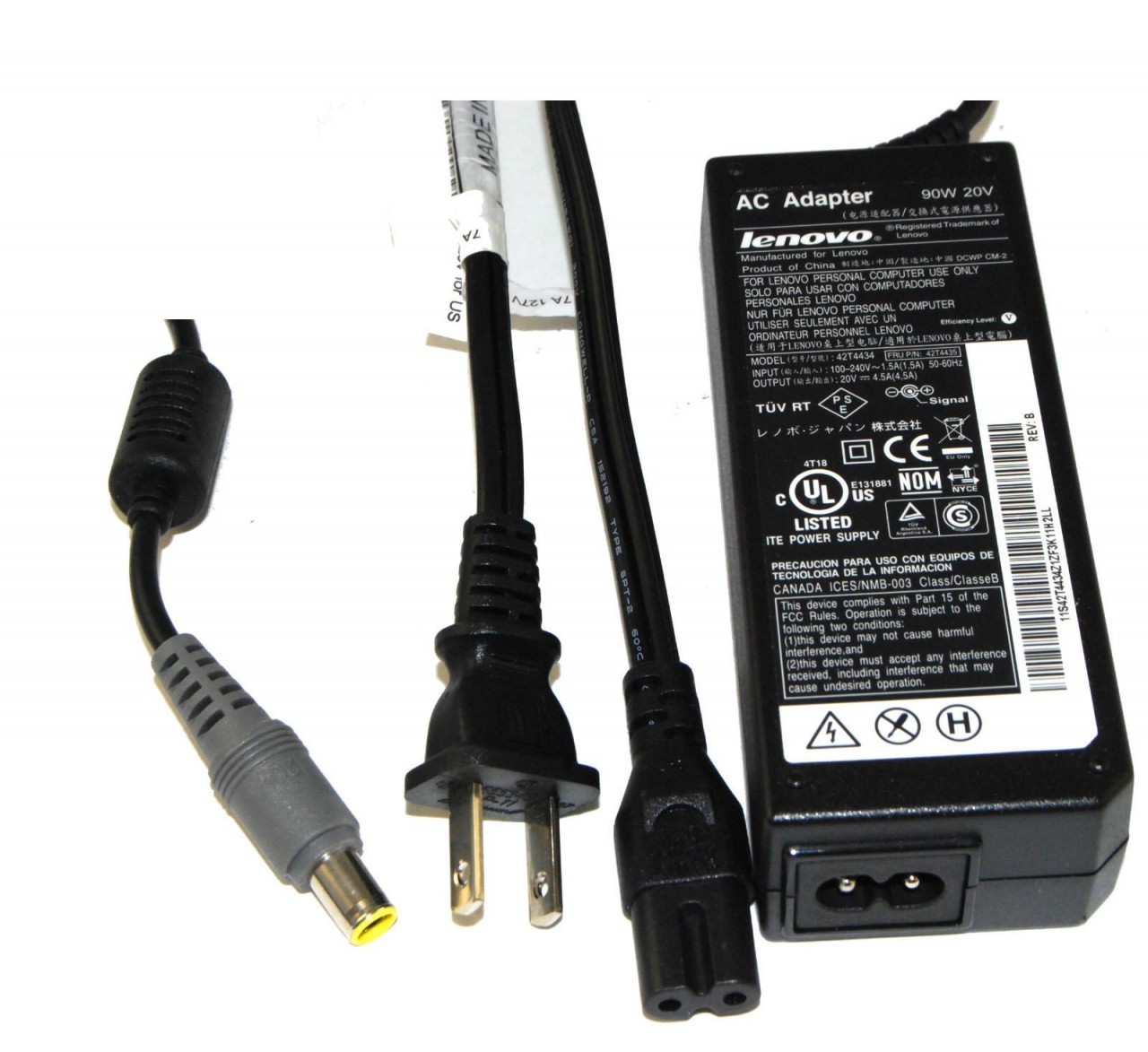 For Lenovo / IBM 20V 4.5A (90W) 7.4mm X 5.0mm Power Adapter